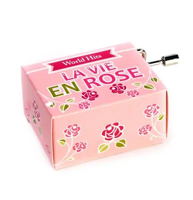 La Vie En Rose - Hand Crank Music Box - New Unused Ex-Stock • £7.99