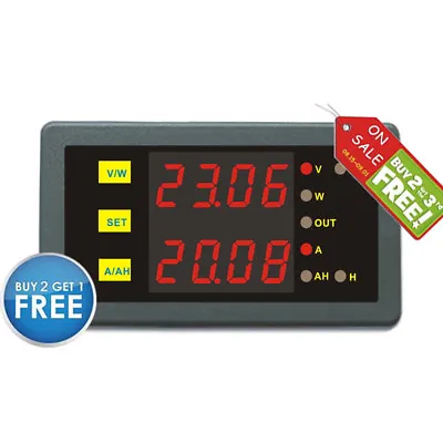 Voltage Battery Monitor DC 200V 50A Volt AMP Battery Monitor Capacity Test Meter • $28.50