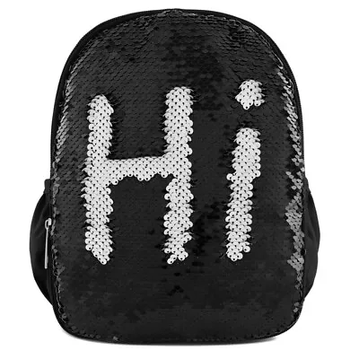 Fashion DIY Sequin Print School Backpack For Girls/Kids  - Small Size/Black • $31.02