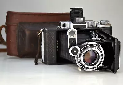 Serviced! 1952 Red Aperture & Shutter Blades Ussr Moskva-2 Medium Format Camera! • $149.99