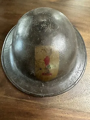 Original WW1 US Army Doughboy Helmet ZD Heat 1ST ARMY Big Red One M1917 • $404.99