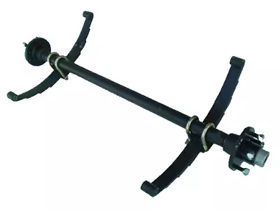 2000# Dexter Trailer Axle 68  Hub Face 5 Lug Hubs 25.25  Springs Boat Trailer • $249