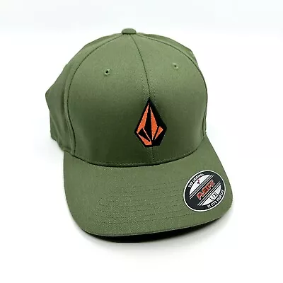 Volcom Full Stone Men’s Dark Green FlexFit Cap Hat L/XL • $29.95