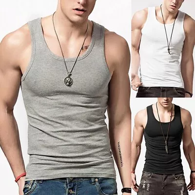 Comfortable Gym Men's Sleeveless Shirt For Muscle Building And Fitness • £9.42