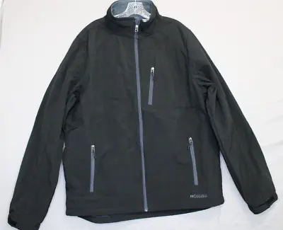 Black Diamond Double Diamond Mens Black Zip Fleece Lined Soft Shell Jacket XXL • $28