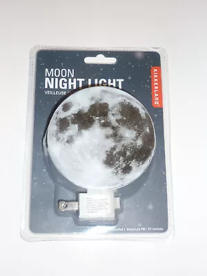 Moon Night Light Kikkerland Lunar Kids Room Plug In NEW • $5