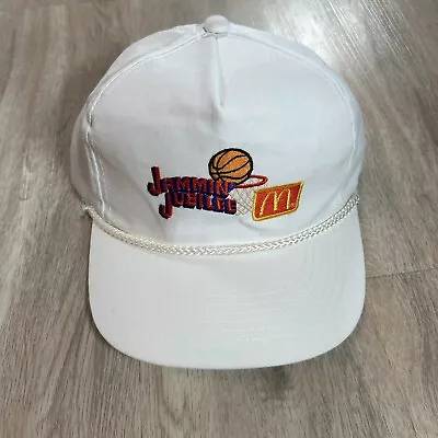 Vintage McDonald’s Basketball Hat Snapback Youngan White Rope Cap • $22.50