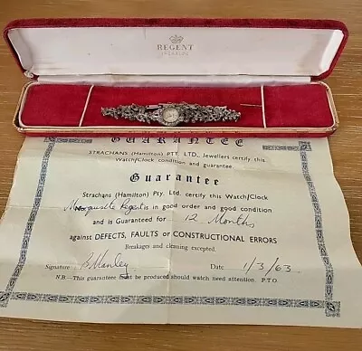 Vintage Regent Incabloc   Watch Marcasite  17 Jewel • $70