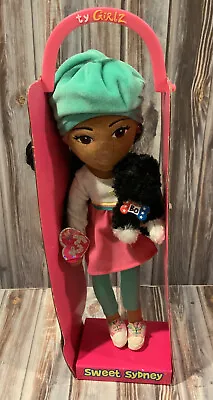 Ty Girlz SWEET SIDNEY WITH BO OBAMA Dog Plush African American Doll • $29.99