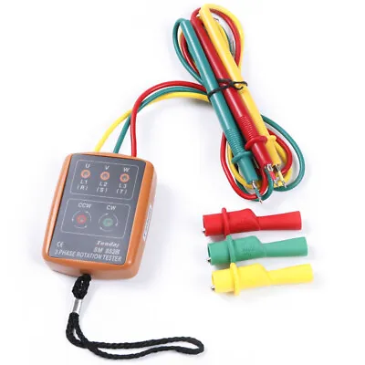 3 Three Phase Rotation Motor Sequence Meter Tester Indicator 20~400Hz 60~600V AC • $23.78