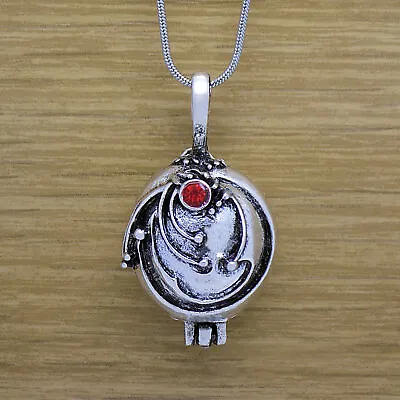Elena Gilbert Vervain Necklace Inspired The Vampire Diaries Locket Red Crystal • $13.59