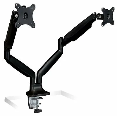$69.99 • Buy Mount-It! Dual Monitor Arm Mount Fits Two 24-32 Inch Screen Black