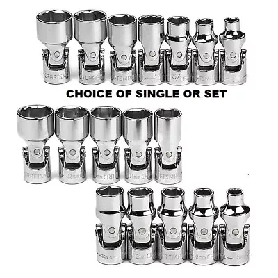 New Craftsman 1/4  Drive Flex Socket Sae Or Metric Your Choice Of Single Or Set • $5.98