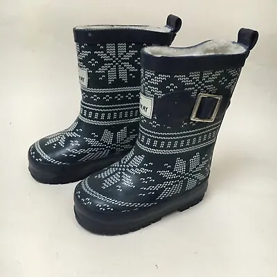 MANTARAY WELLINGTON Rubber Boots Childs BOYS GIRLS Aztec Infant 4 Eu 20 Blue  • £9.96