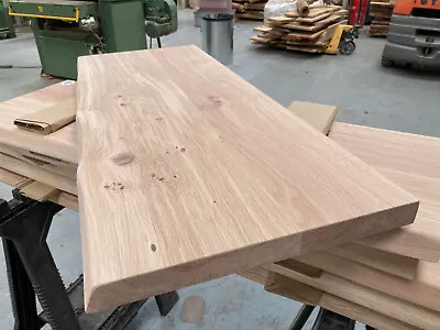 Waney Edge Oak Boards - Oak Slabs Various Sizes Kiln Dried & Planed  50mm Thick • £142