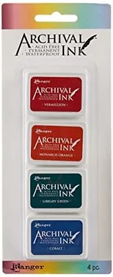 Ranger Archival Ink Pad Set Mini 1 20.3 X 8.3 X 1.8 Cm Multi-Colour • $22.75