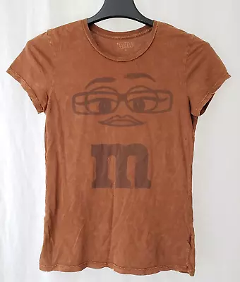 M&M's Candy Silly Character Face Wearing Glasses Adult T-Shirt • $9.96