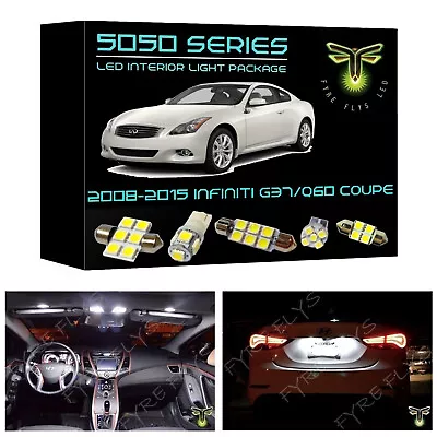 White LED Interior Lights Package Kit For 2008-2015 Infiniti G37/Q60 Coupe 5050 • $16.99