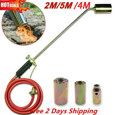 £28.99 • Buy Long Arm Propane Butane Gas Torch Burner Blow Roofers Roofing Brazing+2M/5M Hose