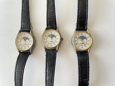 3x Le Chat Moonphase Style Quartz Watches With Faults • £15