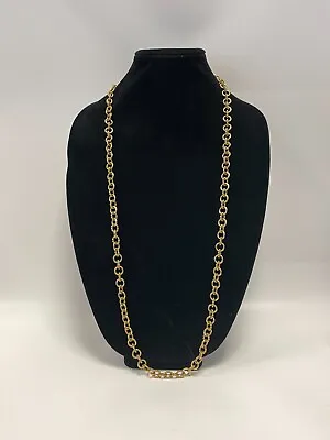 J Crew Gold Tone Long Chain Linked Necklace • $14.99