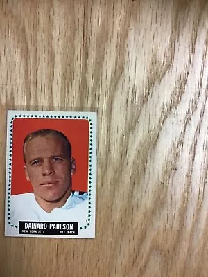 1964 T.C.G. Football Dainard Paulson New York Jets Card #122 • $5.99