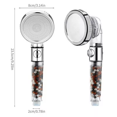 Shower Water Filter Mineral ShowerHead W/Beads Filter High Pressure Water Saving • $10.44