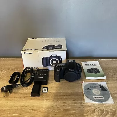 Canon EOS 60D - 18MP Digital SLR Camera (Body Only) Boxed ✅ • £139.99