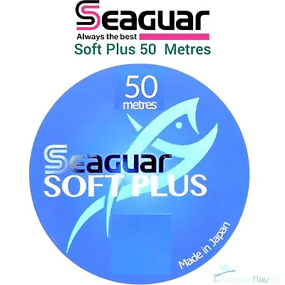 Seaguar SOFT PLUS Fluorocarbon 50 Metre Fly Fishing LEADER Line Tippet GRAND Max • £16.99