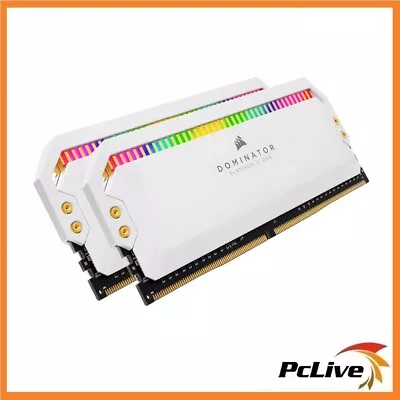 Corsair DOMINATOR PLATINUM RGB 16GB DDR4 3200MHz 2x 8GB Desktop Memory RAM White • $185.90