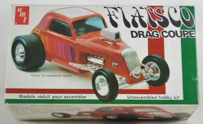 Amt  Fiatsco  Fiat Drag Race Altered Coupe 1/25 Model Kit #t164 - Sealed Parts • $29.52
