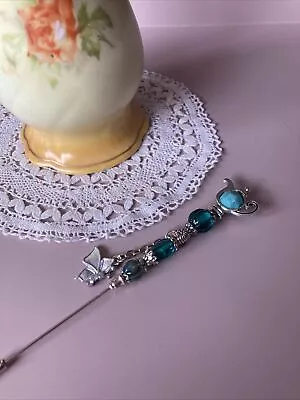 £9 • Buy Hat Pin Long Handmade 1 X6 Inch Vintage Antique Silver Style Only