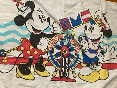 VtG Disney Classic Mickey Minnie Mouse 1928 American Legend Cotton Beach Towel • $31.96