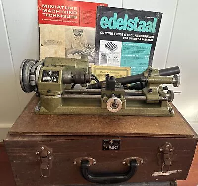 Vintage Unimat-SL DB200 Mini Lathe W Attachments  Hobby Jewelers Gunsmith • $400