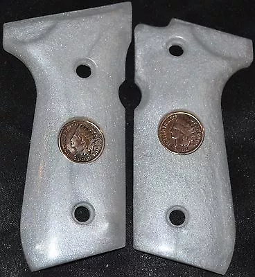 Beretta 92FS92A1M996 Pistol Grips Pearl Plastic With Indian Head Pennies • $45