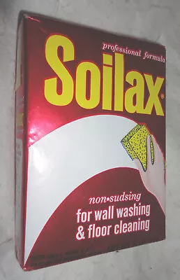 Vintage Soilax Powder Non-sudsing For Wall Washing & Floor Cleaning - 16 Oz  Nos • $34.95