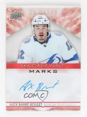 2021 Ovation UD Glass Magnifying Marks Red /10 Alex Barre-Boulet Rookie Auto RC • $27.85