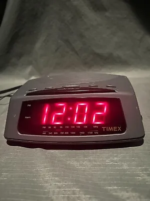 Vintage Timex AM/FM Alarm Clock Radio T229B Black • $15