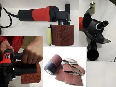 Hand Held Burnisher 2 Nonwoven Wheel One Expansion Roll And 80 Belt Fits Metabo • $469.99