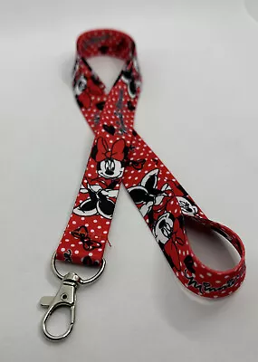 NEW Classic Minnie Mouse Identification Retainer Lanyard 18” With Clasp • $7.64