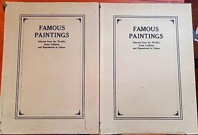 1907 2 Vols. Famous Paintings Selected From World's Greatest Galleries Prints • $55