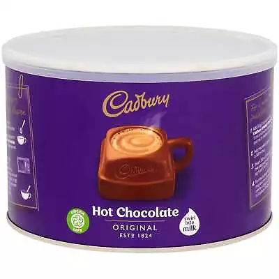 Cadbury Original Drinking Hot Chocolate Tub - 6x1kg • £74.26