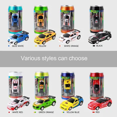 £11.38 • Buy Mini Coke Can Car Speed RC Radio Remote Control Micro Racing Car Kids Boys Toys