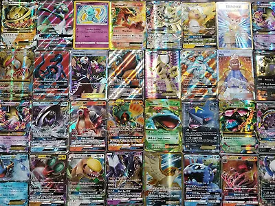 $19.99 • Buy Pokemon Collection 50 Card Lots W/ GX/EX/V/Megas Holos In Every Pack + Bonuses!