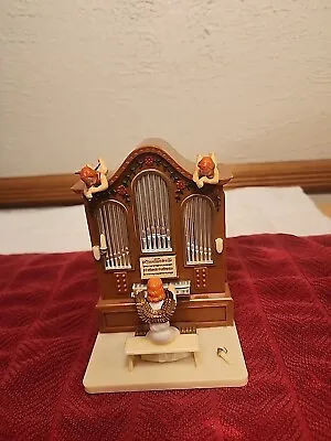 Vintage Angel Playing Organ Music Box Plays Silent Night • $26.99