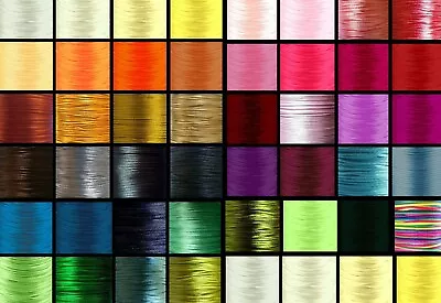 Rattail Satin Silky Cord 1mm Nylon Thread For Kumihimo Shamballa Macrame 53 Col. • £8.99