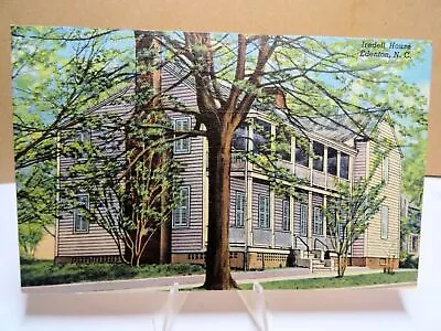 Iredell House Edenton NC Home Of James Wallace Linen Postcard • $6.50