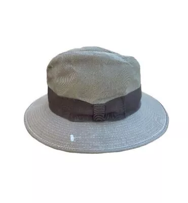 Stetson Mallory Mens Cotton Grey Hat Size X-Large 7 1/2 - 7 5/6 USA • $49.99