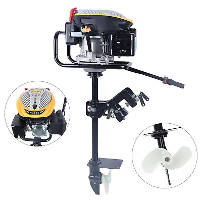 Heavy Duty 4Stroke 9.0 HP Outboard Motor Gas Powered Boat Engine W/Air Cooling • $489.25