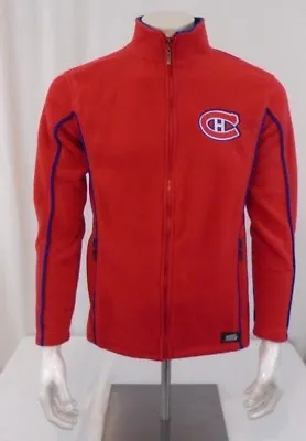 Montreal Canadians Small Red Fleece Zipper Front Unisex  NHL Sport Jacket • $14.99